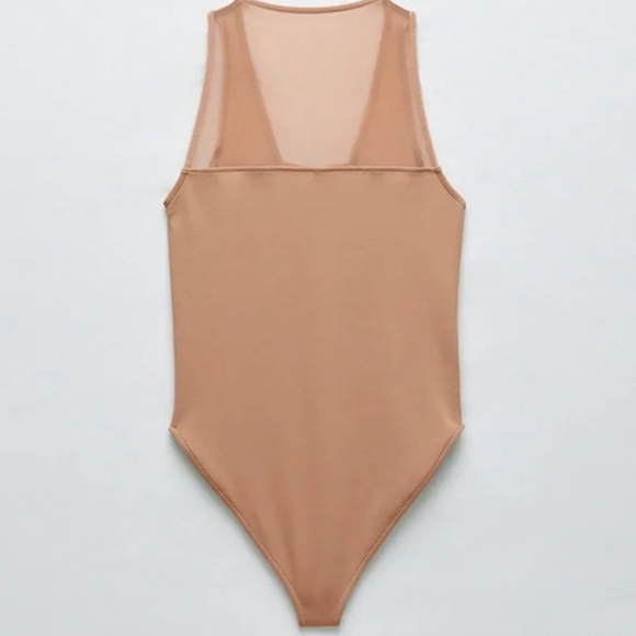 Zara combination tulle bodysuit - Picture 3 of 10